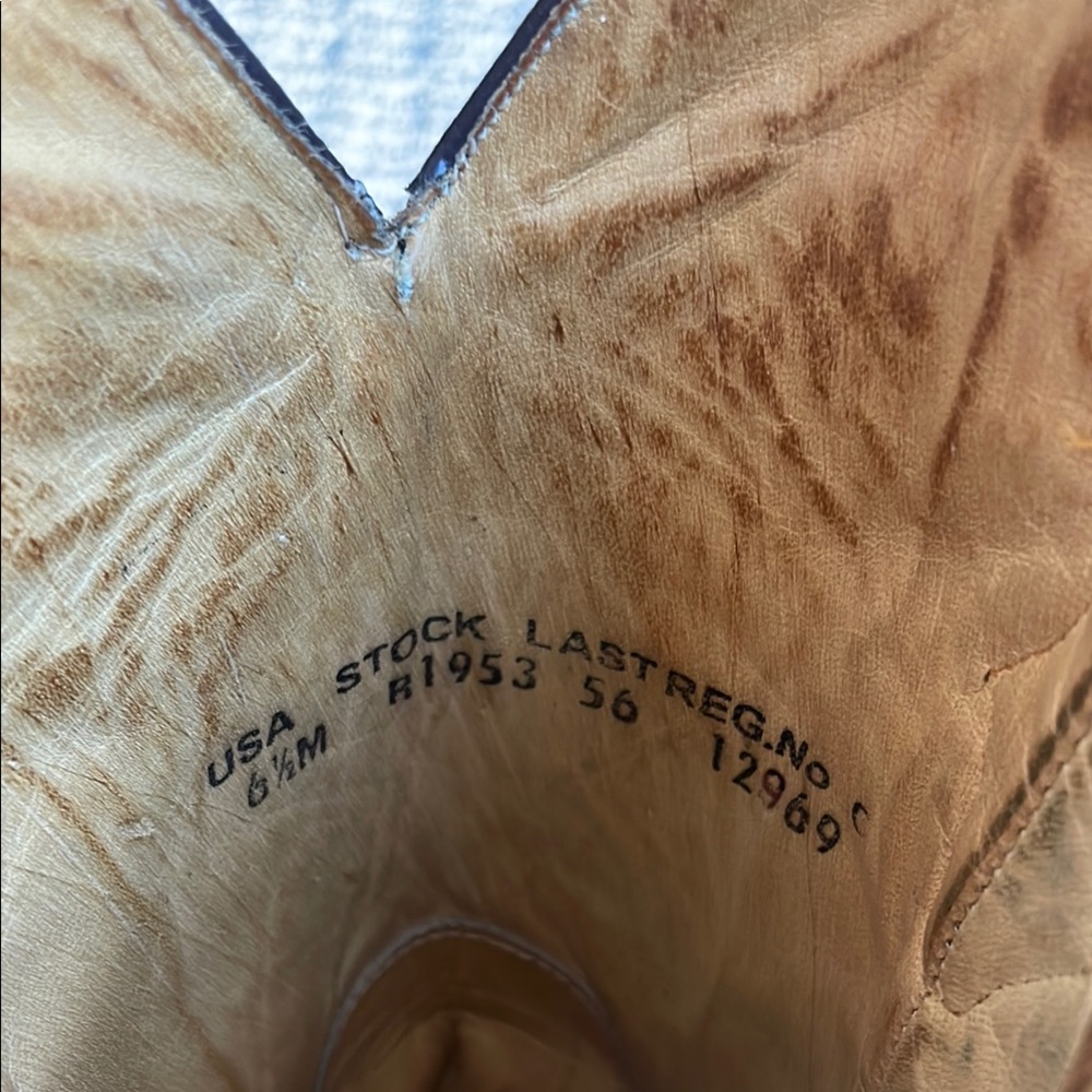 Brown Leather Cowboy Boots - Picture 2 of 11